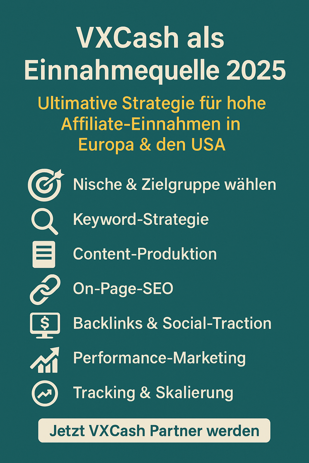 VXCash 2025: EU/US-Strategie für hohe Affiliate-Einnahmen