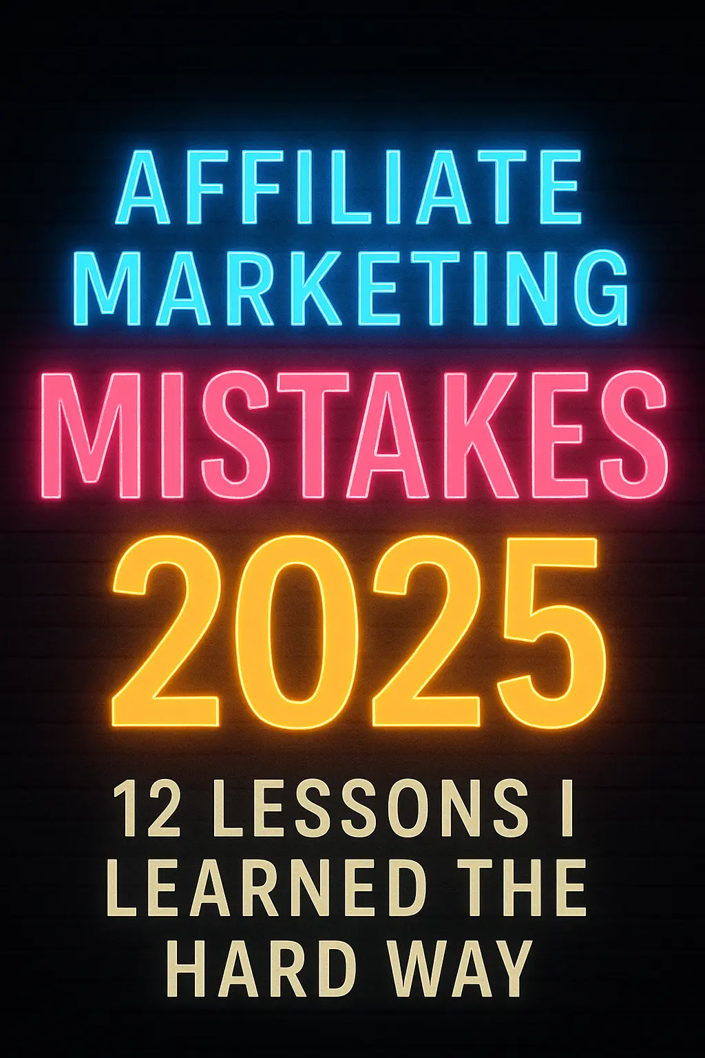 Affiliate Marketing Mistakes 2025: 12 Lessons I Learned the Hard Way