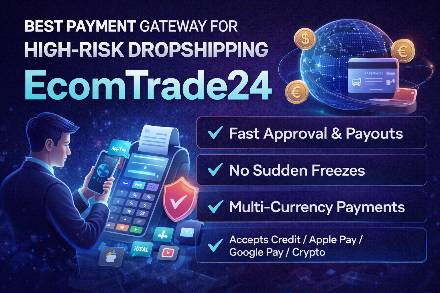 Why EcomTrade24 Is the Perfect Payment Gateway for High-Risk Dropshipping (2026 Guide)